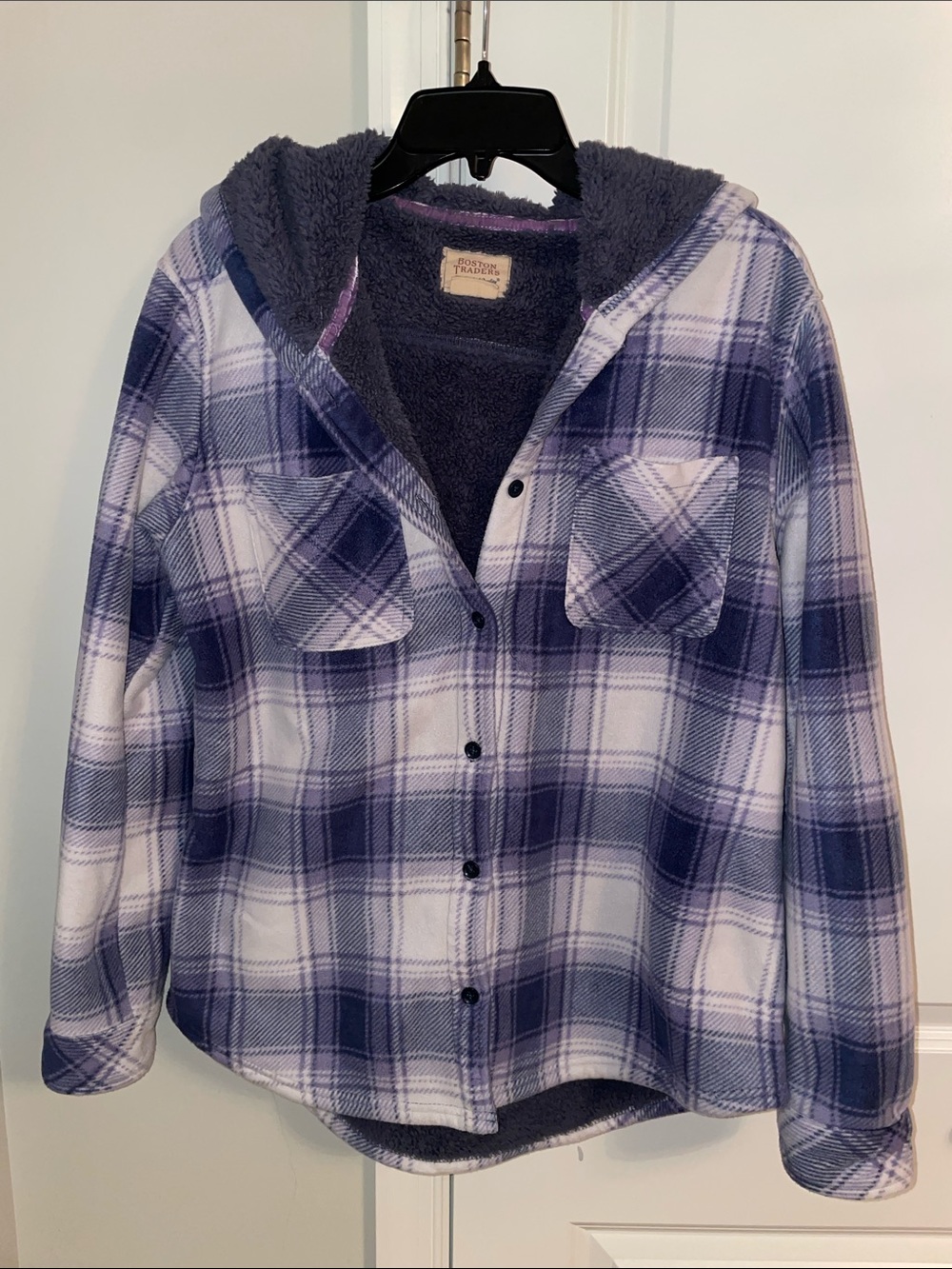 Boston Traders Plush Sherpa-Lined Hoodie Jacket